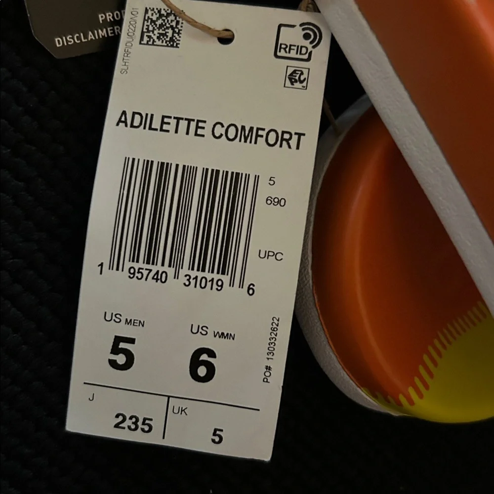 Adidas Colorful Striped Slide Sandals - Picture 4 of 4